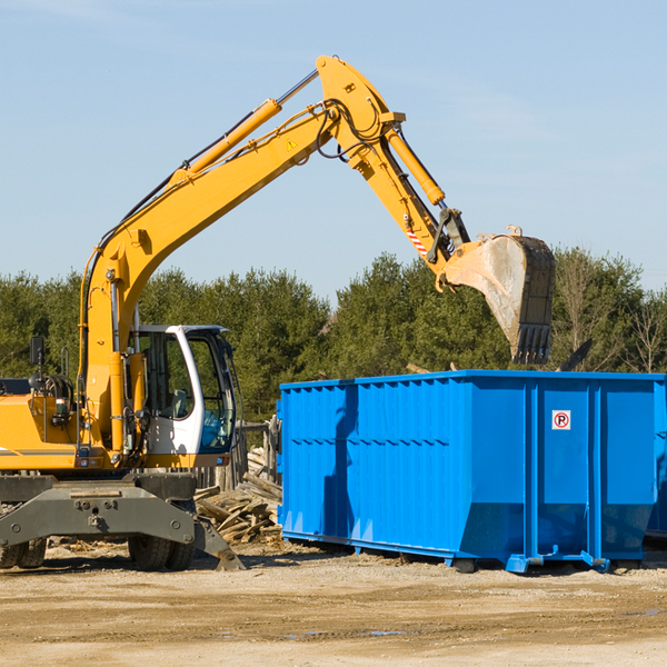 are there any restrictions on where a residential dumpster can be placed in Whitesville New York